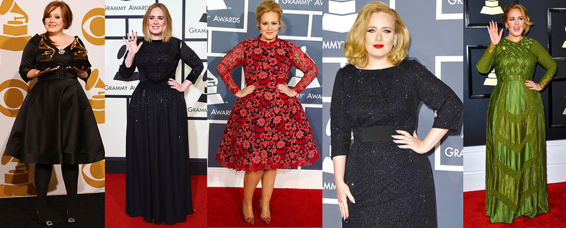 Adele, stylizacje Adele, Adele na Grammy, Grammy 2017