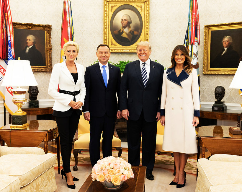 Agata Duda, Andrzej Duda, Donald Trump, Melania Trump