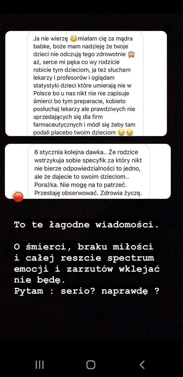 Agnieszka Hyży Instagram, screen InstaStories