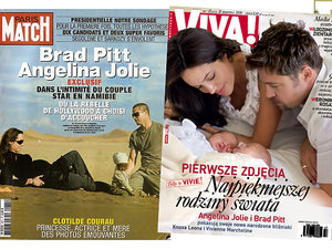 Angelina Jolie i Brad Pitt na okładkach