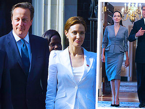 Angelina Jolie z politykami