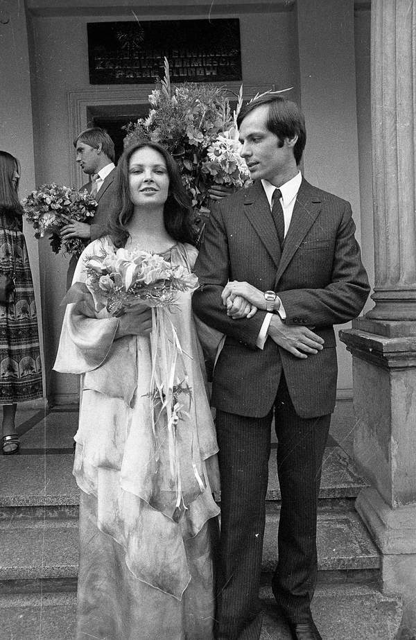 Anna Dymna, Zbigniew Szota, ślub cywilny pary, lipiec 1982 roku, Kraków