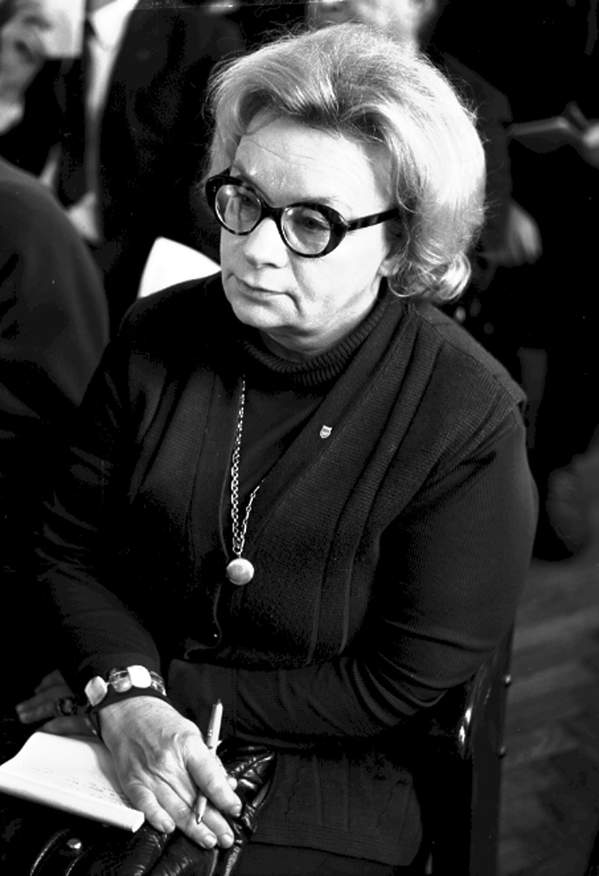 Anna Kamieńska, na Zjeździe Literatów Polskich, czerwiec 1972
