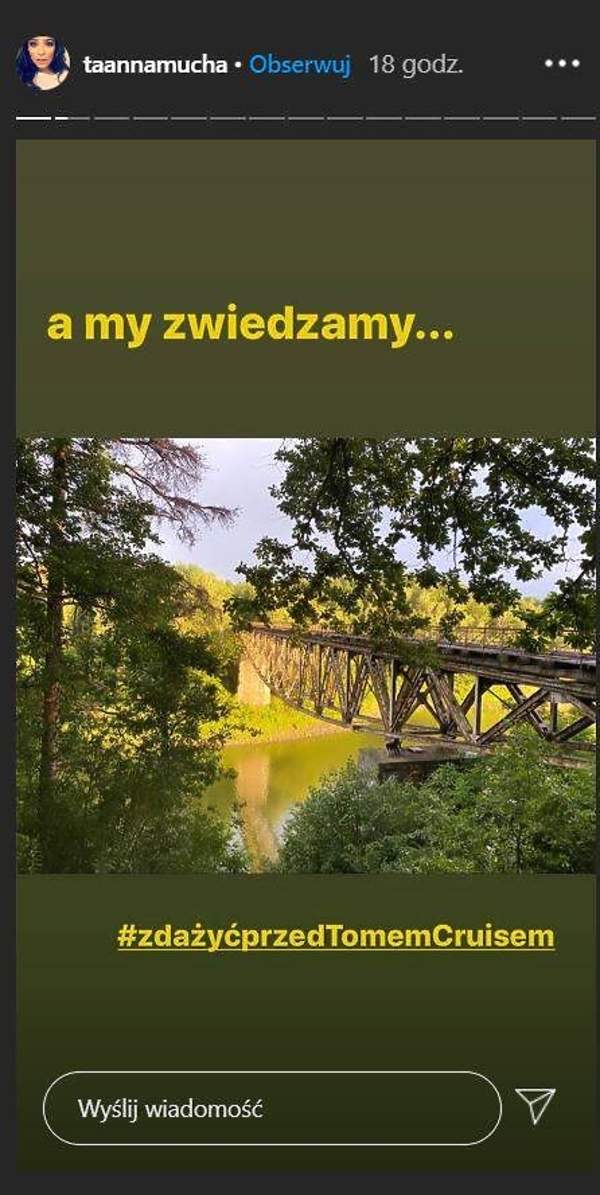 Anna Mucha do Toma Cruise'a, Pilichowice, most na Dolnym Śląsku