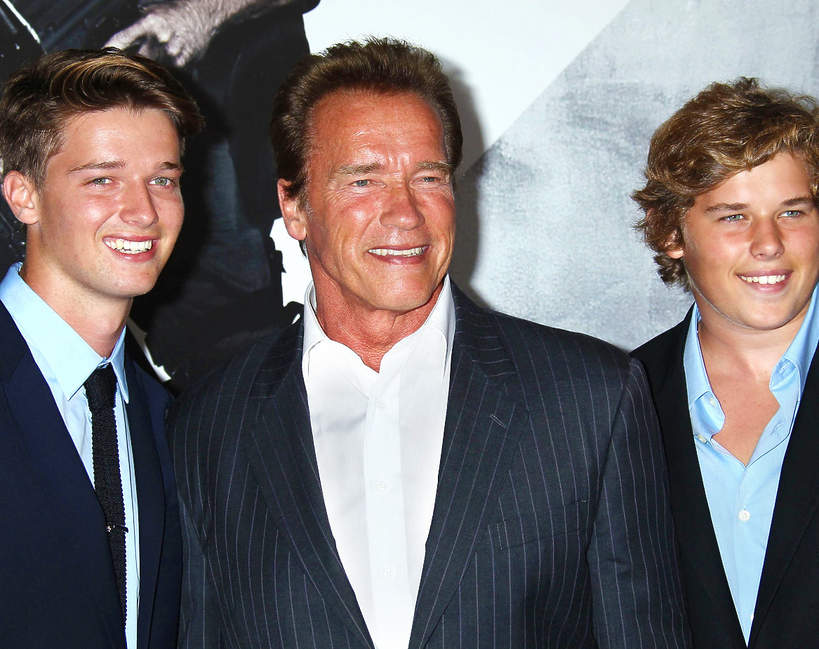 Arnold Schwarzenegger, Christopher Schwarzenegger, Patrick Schwarzenegger