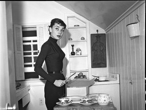 Audrey Hepburn w kuchni