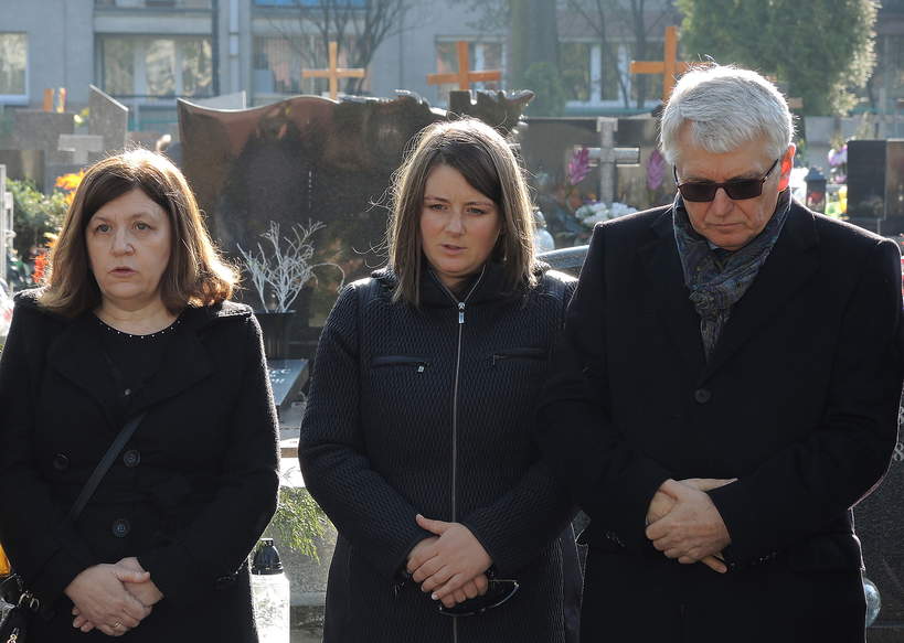 Barbara Fudali, Magdalena Bochenek, Andrzej Bochenek, 7 rocznica katastrofy smoleńskiej,  Katowice, 10.04.2017 r.