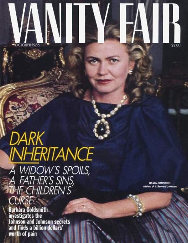 Barbara Piasecka-Johnson na okładce Vanity Fair, 1986 rok
