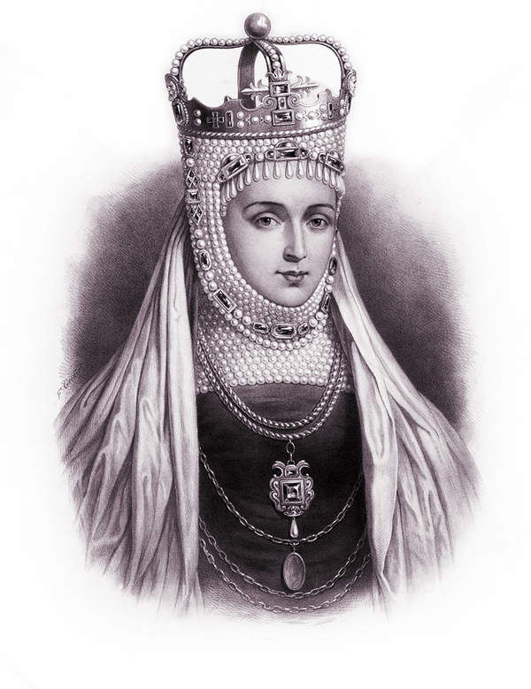 Barbara Radziwiłłówna, druga żona Zygmunta Augusta, królowa polska, wielka księżna litewska, reprodukcja