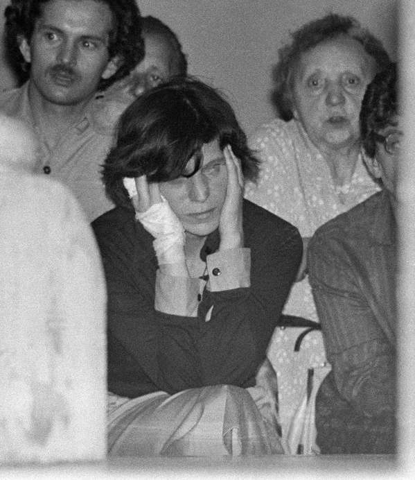 Barbara Sadowska, poetka, matka Grzegorza Przemyka, Warszawa, Msza za Ojczyznę w Kościele św. Stanisława Kostki, 29. maja 1983 roku