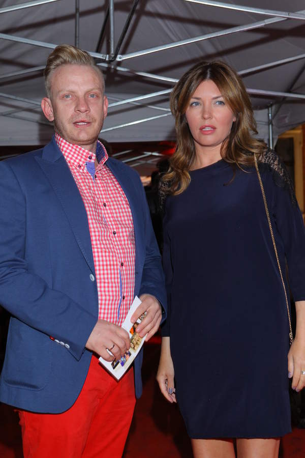 Bartosz Żukowski z żoną, Ewa Coll, Ramówka Polsatu  28.08.2014  