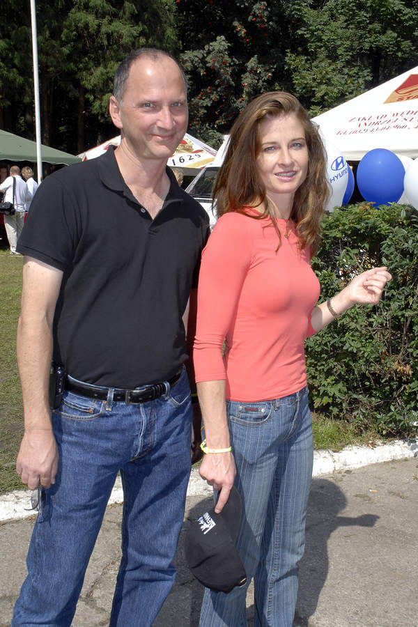 Beata Poźniak z mężem, 2006 rok