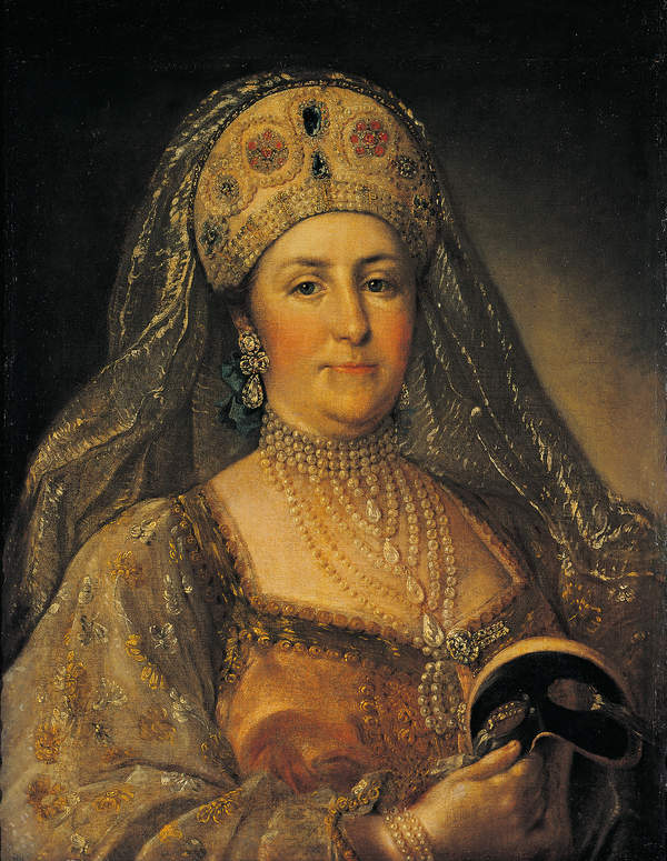 Caryca Katarzyna II Wielka, obraz Rokotova Fëdora Stepanovica