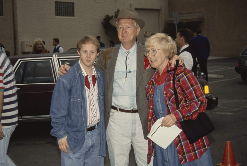 Chris Burke z rodzicami, Frank Burke, Marian Burke, około 1987 roku