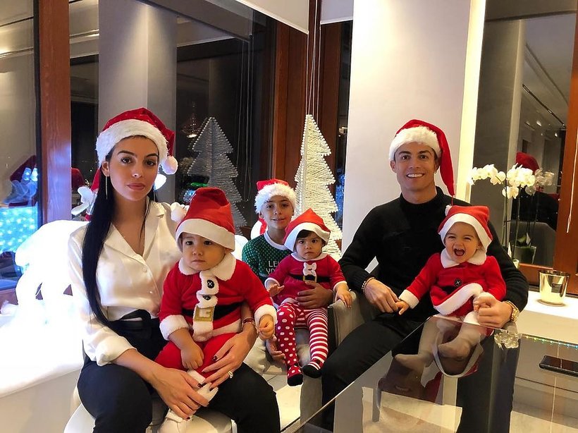 Cristiano Ronaldo i Georgina Rodriguez oraz Cristiano Ronaldo Junior i inne dzieci