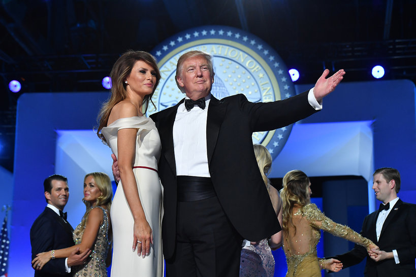 Donald Trump, Melania Trump, zaprzysiężenie Donalda Trumpa, bal inauguracyjny Trumpa