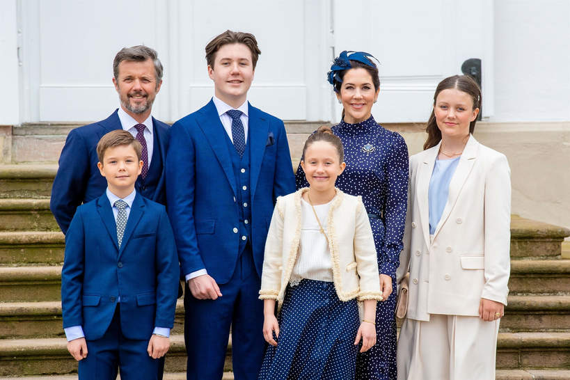 Duńska rodzina królewska, bierzmowanie księcia Chrystiana, 15.05.2021, Dania