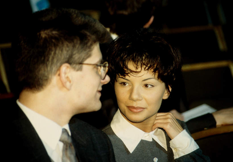 Edyta Górniak, Piotr Gembarowski, lata 90. XX wieku
