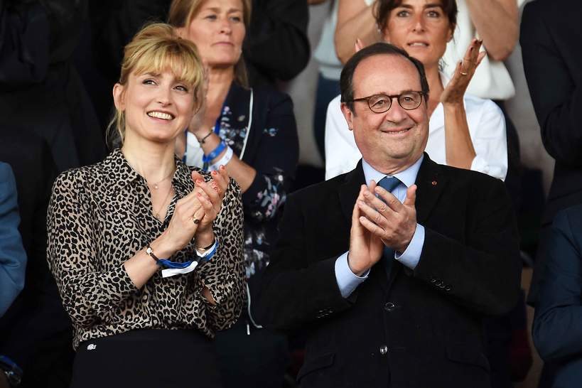 Francois Hollande, Julie Gayet, mecz piłki nożnej kobiet, Creteil, Francja, 31.05.2019 rok