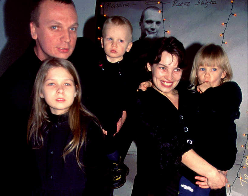 Grzegorz Ciechowski, dzieci, żona, jamnik otw