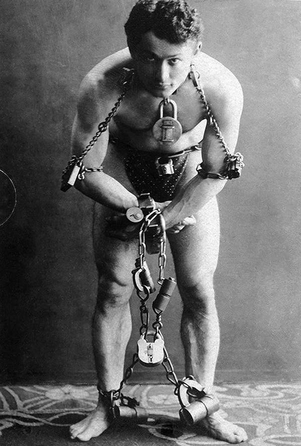 Harry Houdini, iluzjonista, portret, około 1899 roku