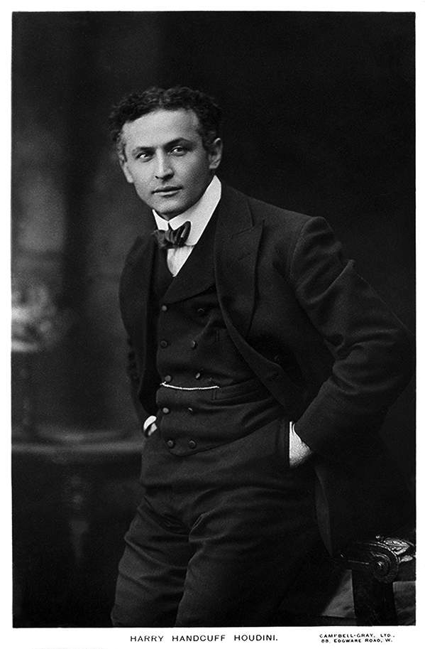 Harry Houdini, iluzjonista, portret, około 1913 roku
