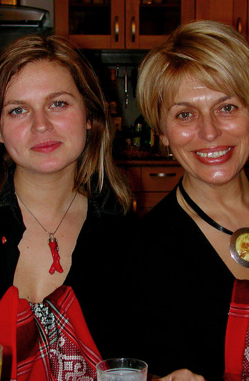 Izabela Jaruga-Nowacka z córką Barbarą