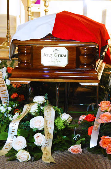 Jerzy Gruza, pogrzeb Jerzego Gruzy