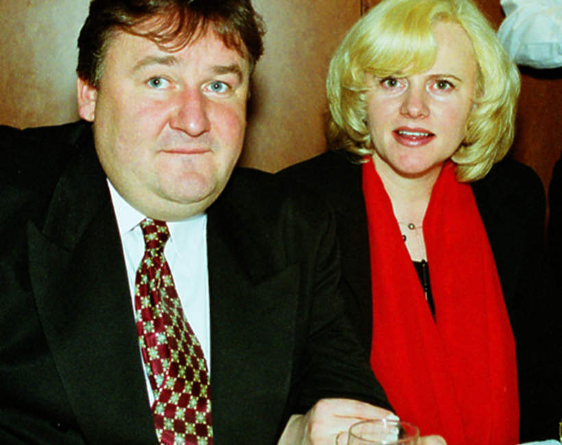 Joanna Kurowska, Grzegorz Świątkiewicz, bal fundacji Polsat, 01.12.2000 rok