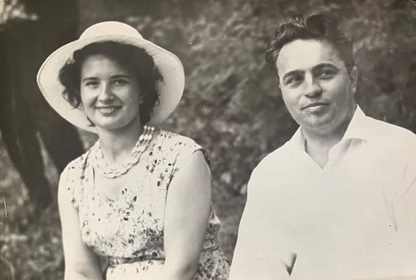 Józef Fajkowski z żoną