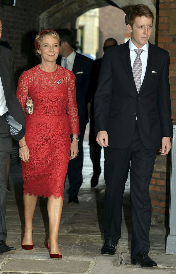 Julia Samuel i Hugh Grosvenor, chrzest księcia George'a, 23.10.2013