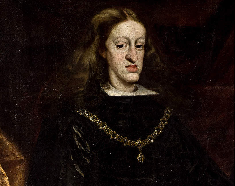 Karol II Habsburg, król Hiszpanii, portret autorstwa Claudio Coello, malowany w latach 1680-1683