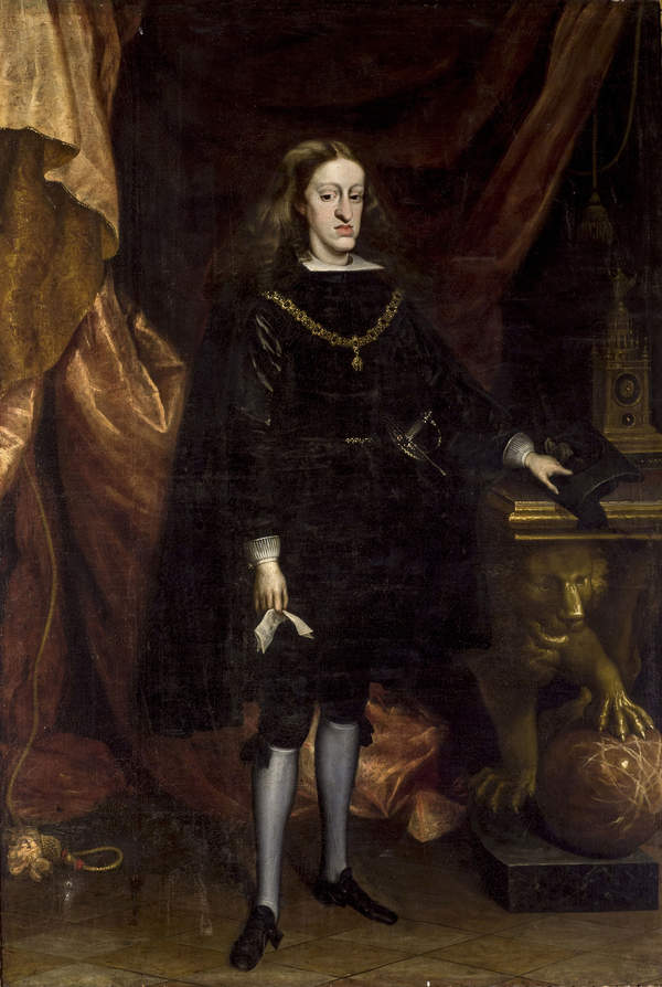 Karol II Habsburg, król Hiszpanii, portret znaleziony w kolekcji Ayuntamiento de Sevilla