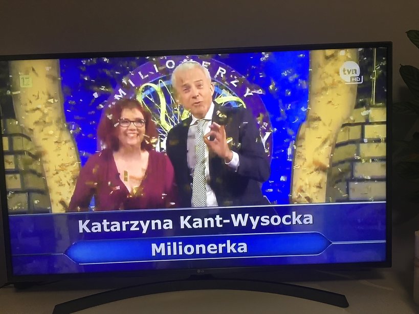 Katarzyna Kant-Wysocka wygrała miliona w Milionerach