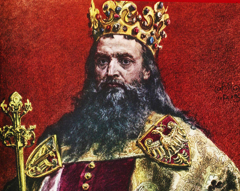 Kazimierz III Wielki, malował Jan Matejko. Reprodukcja