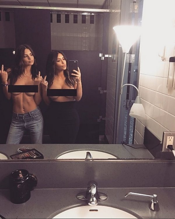 Kim Kardashian i Emily Ratajkowski