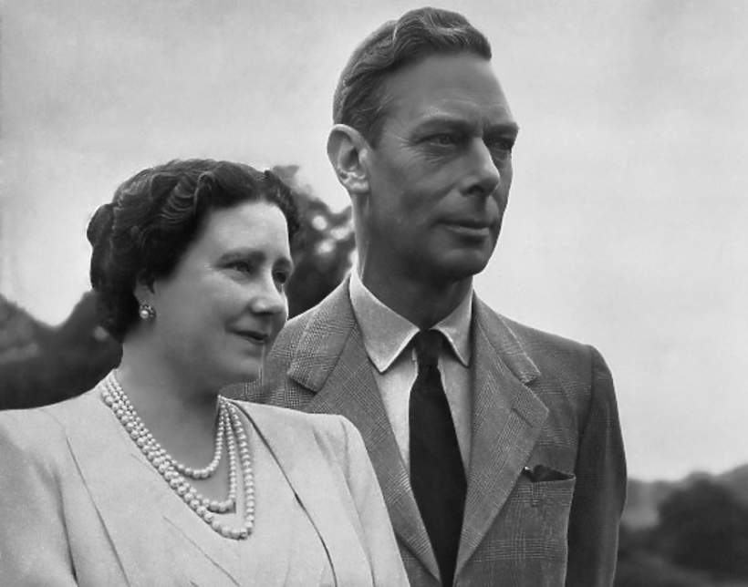 Król Jerzy VI z żoną Elżbietą Bowes-Lyon, 1946 rok