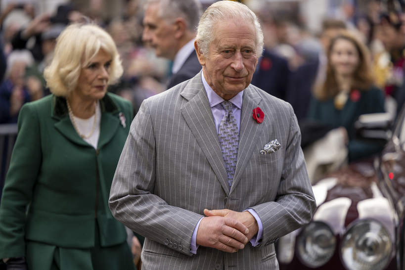 Król Karol III i królowa małżonka Camilla, Yorkshire, 9.11.2022