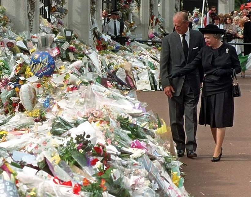 Królowa Elżbieta II i książę Filip, Pałac Buckingham, 5.09.1997