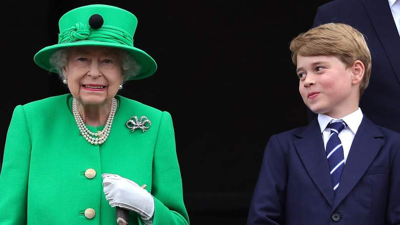 Królowa Elżbieta II i książę George, Platynowy Jubileusz, 5.06.2022