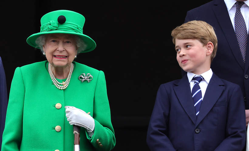 Królowa Elżbieta II i książę George, Platynowy Jubileusz, 5.06.2022
