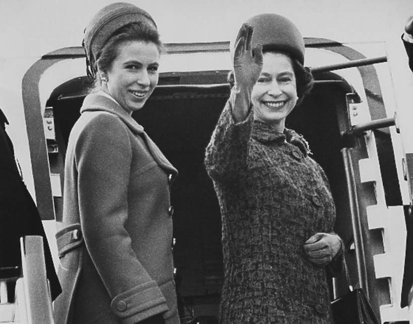 Królowa Elżbieta II i księżniczka Anna, 2.03.1970