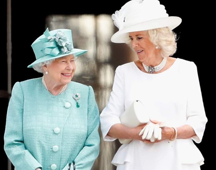 Królowa Elżbieta II, księżna Camilla, 3.06.2019, pałac Buckingham, Londyn