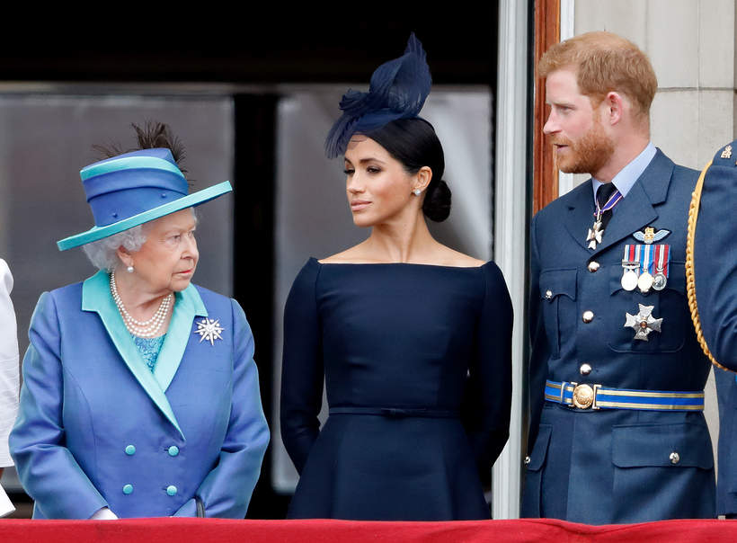 Królowa Elżbieta II, Meghan Markle, księżna Meghan, książę Harry, Londyn, Wielka Brytania, 10.07.2018 rok
