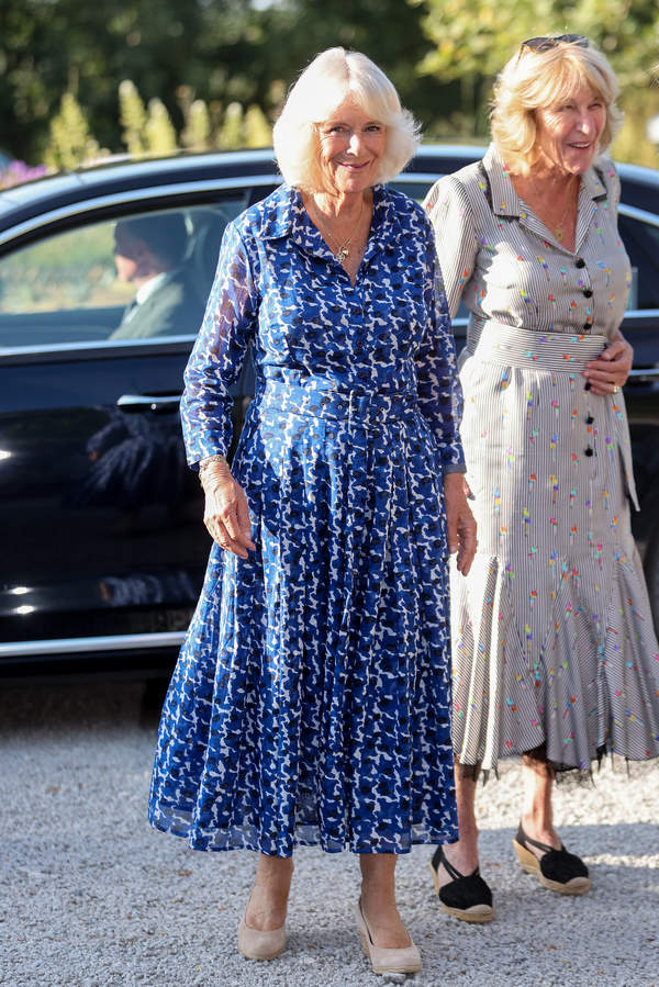 Królowa małżonka Camilla z siostrą, Annabel Elliot, 19.07.2021