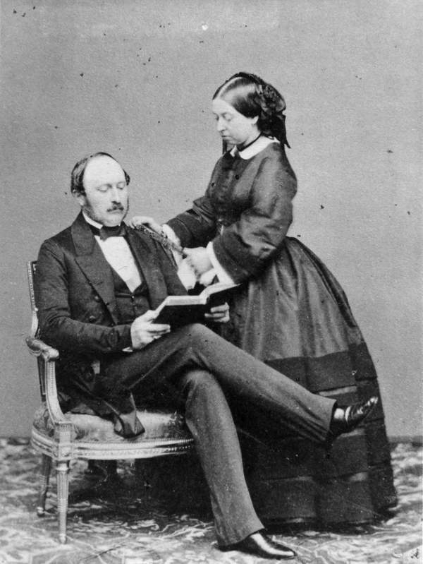 Królowa Wiktoria z mężem, księciem Albertem, 15.05.1860