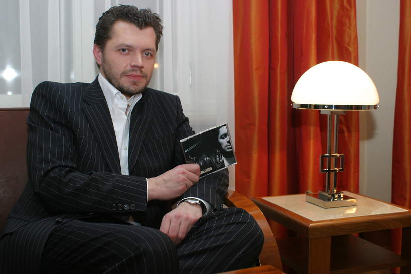 Krzysztof Kiljański, przyjęcie noworoczne w Hotelu Rialto, 22.01.2004 rok, jamnik - otwarciowe
