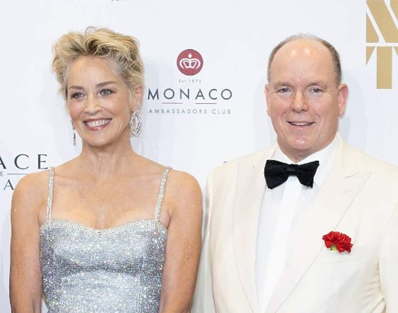 Książę Albert i Sharon Stone, premiera filmu No Time To Die w Monte Carlo, 29.09.2021