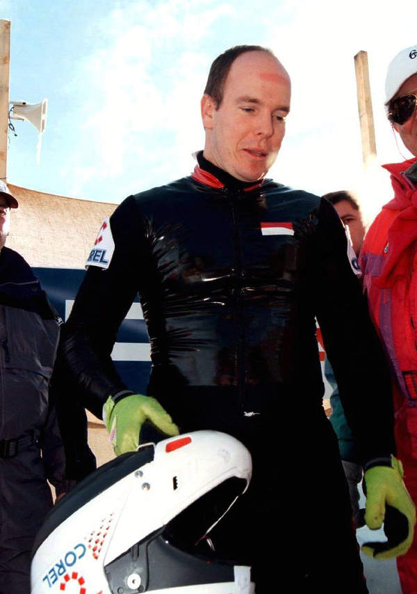 Książę Albert z Monako, Szwajcaria, wyścigi bobslejów, 27.01.1996 rok