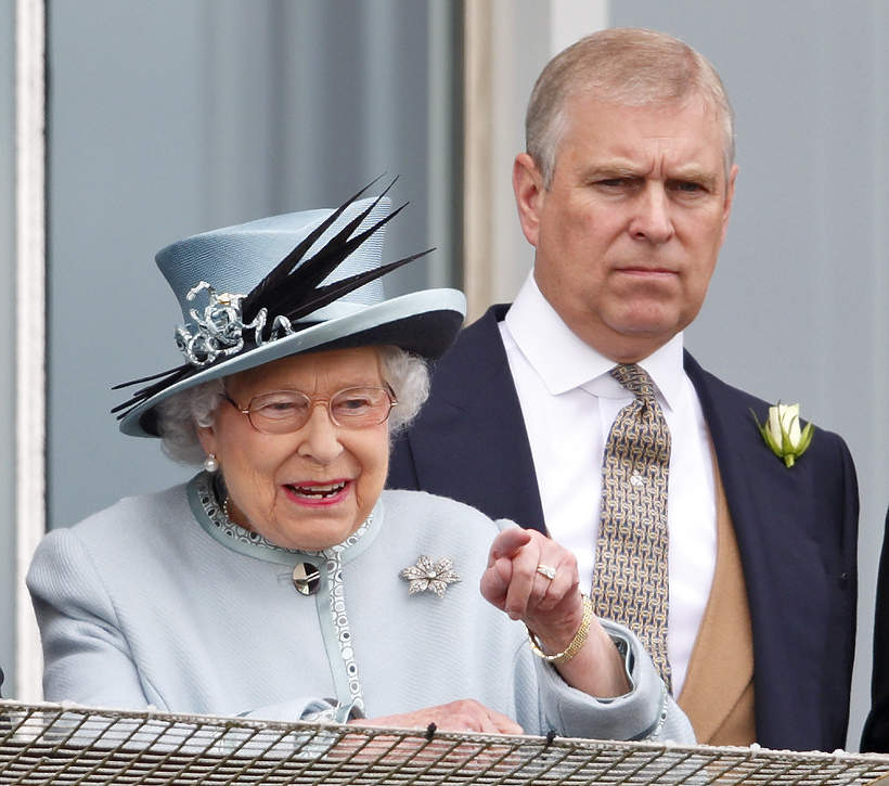 książę Andrzej, królowa Elżbieta II, Epsom, Wielka Brytania, 01.06.2013 rok
